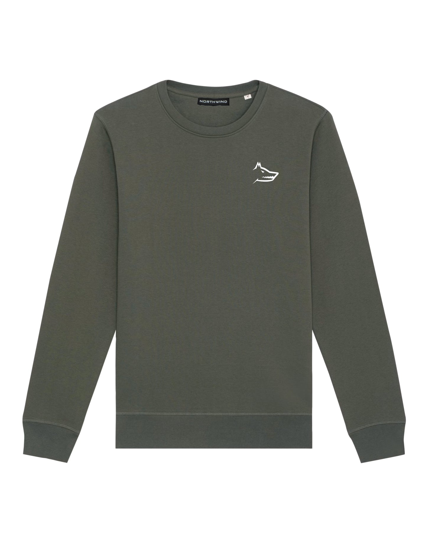 Essential Sweatshirt With Embroidered Logo - Khaki