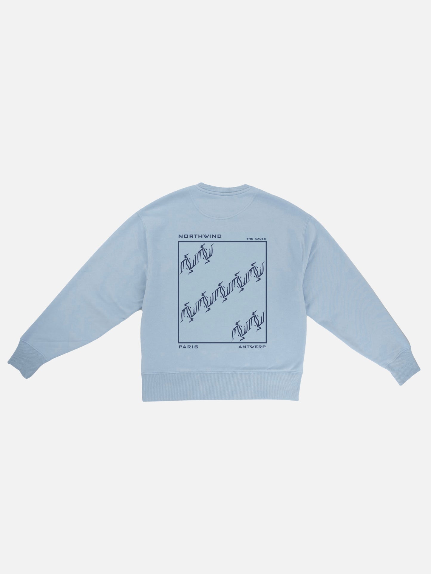 The Waves Sweatshirt - Sky Blue