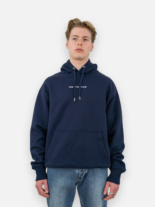 The Waves Organic Heavy Hoodie - French Navy