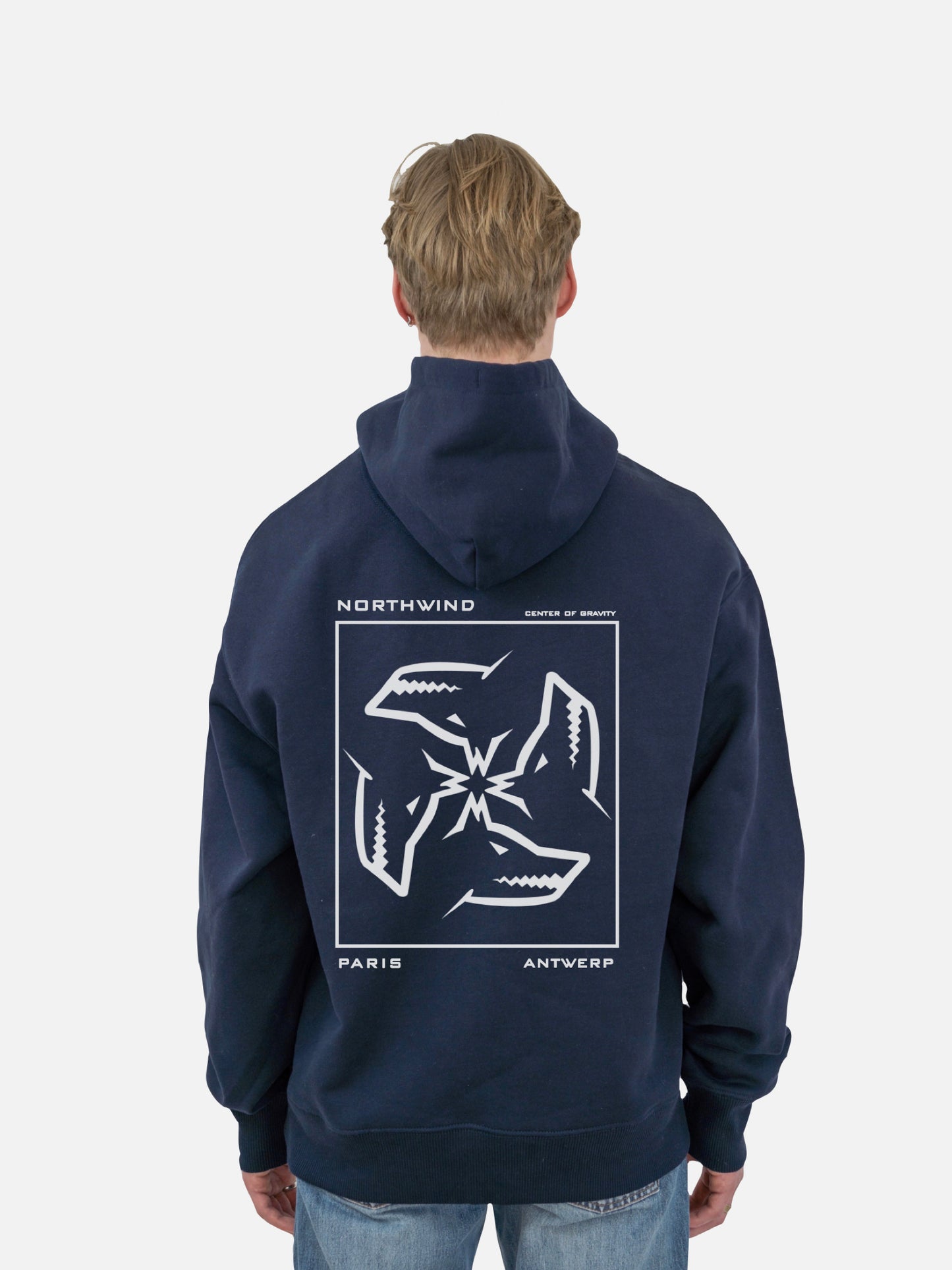 Center of Gravity Organic Heavy Hoodie - French Navy