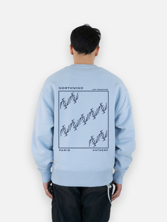 The Waves Sweatshirt - Sky Blue