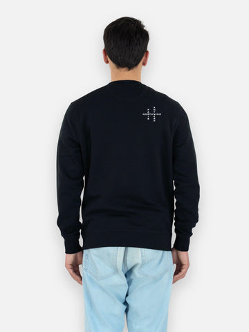 Essential Sweatshirt With Embroidered Logo - Black