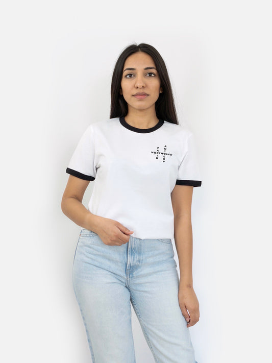 Crossword Organic T-Shirt with Embroidery