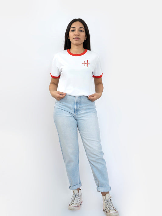 Crossword Organic T-Shirt with Embroidery