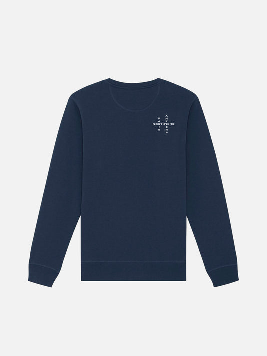 Essential Sweatshirt With Embroidered Logo - French Navy