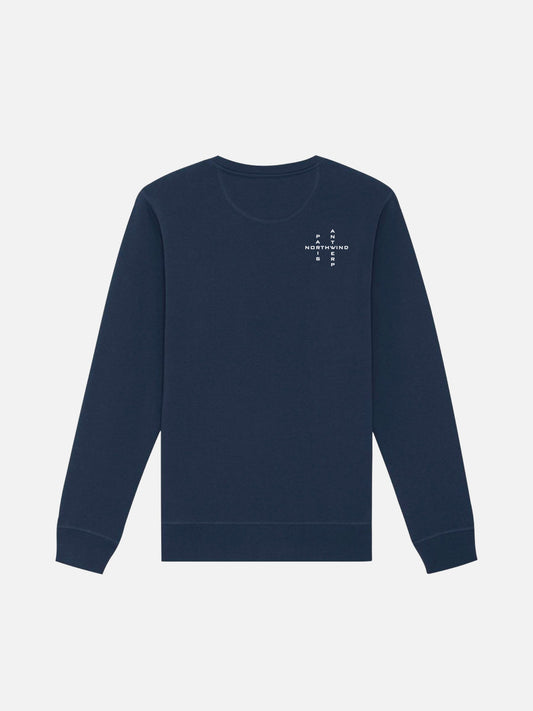 Essential Sweatshirt With Embroidered Logo - French Navy