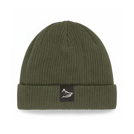 Beanie-OliveGreen_wolf - Men