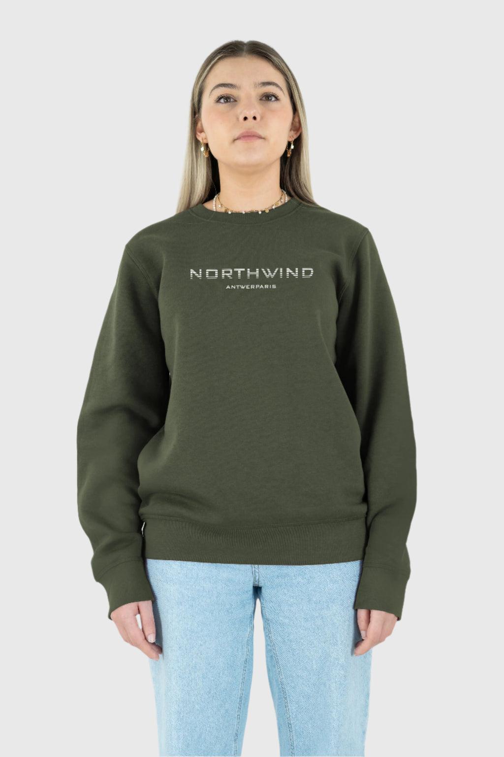 Essential Sweatshirt With Embroidered Logo - Burgundy