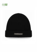 Organic cotton Northwind Black beanie with 'Northwind' logo on a white background