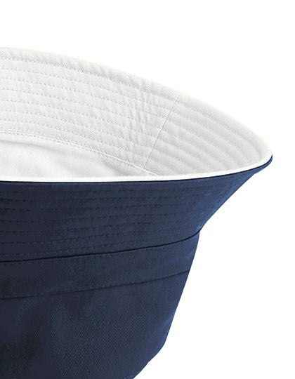 Reversible Bucket Hat - French Navy / White