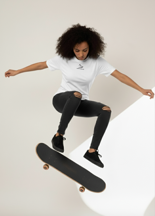 Northwind Wolf White T-shirt with Embroidery