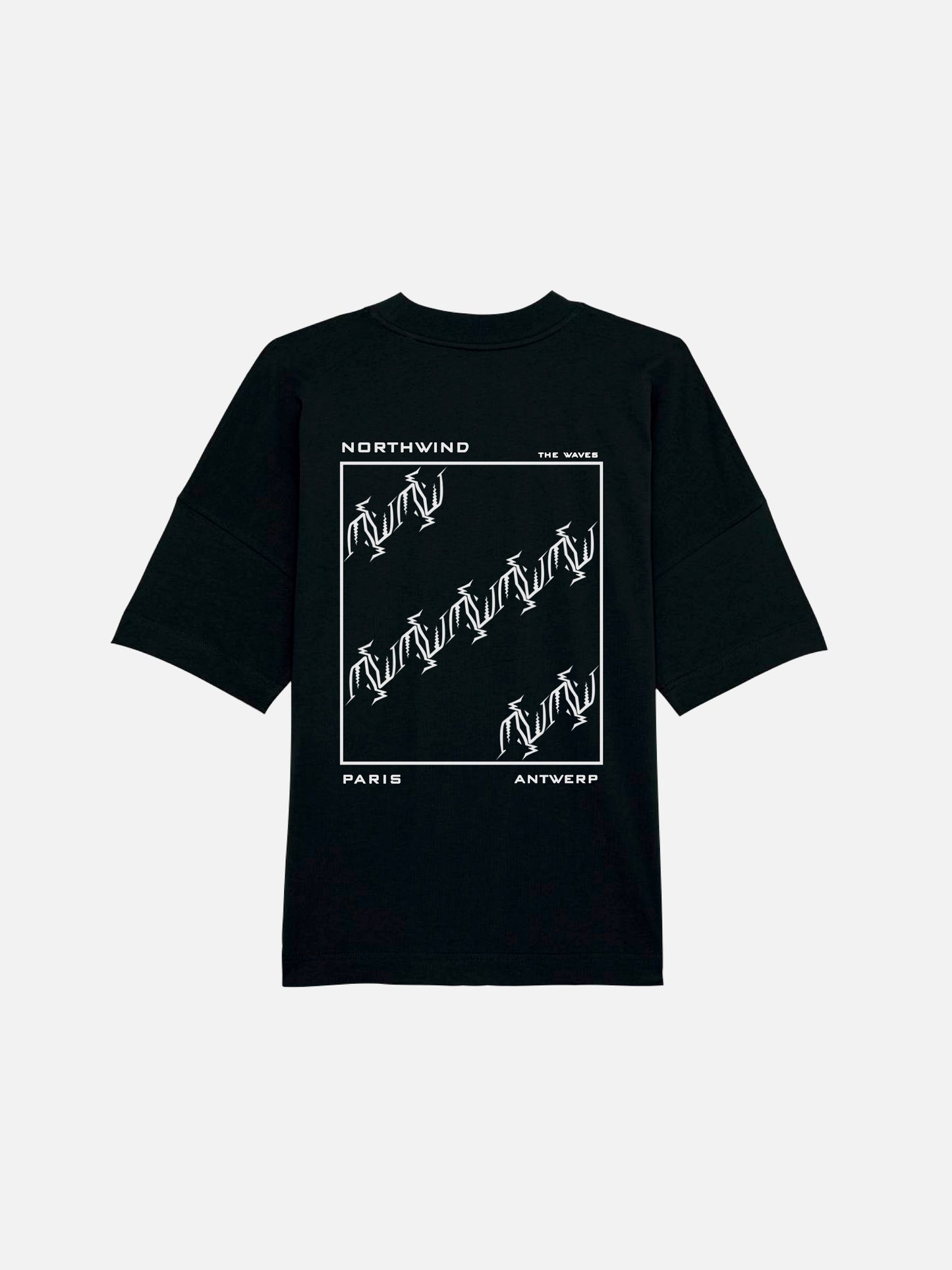 The Waves Organic T-Shirt - Black