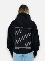 Load image into Gallery viewer, The Waves Organic Heavy Hoodie - Black
