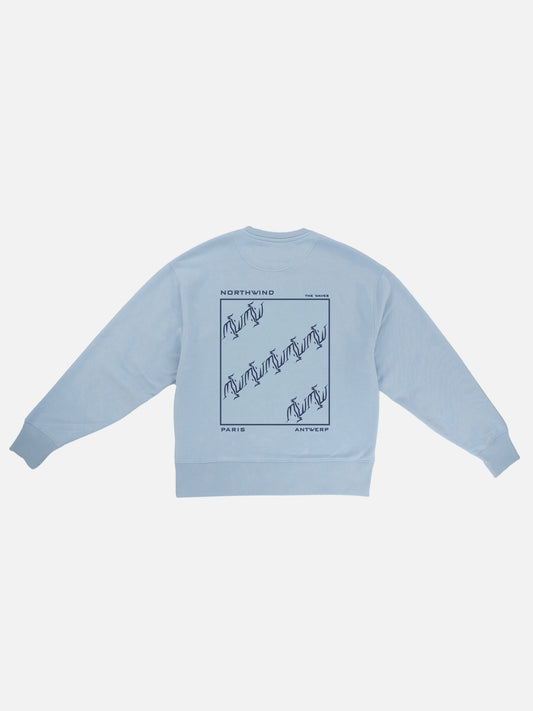 The Waves Sweatshirt - Sky Blue