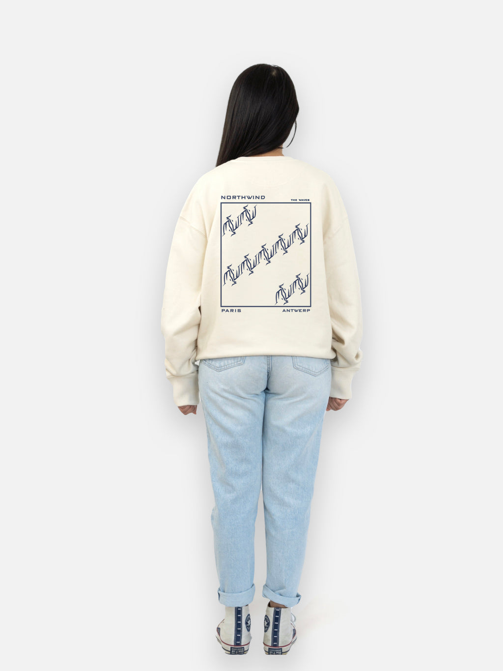 The Waves Sweatshirt - Sky Blue