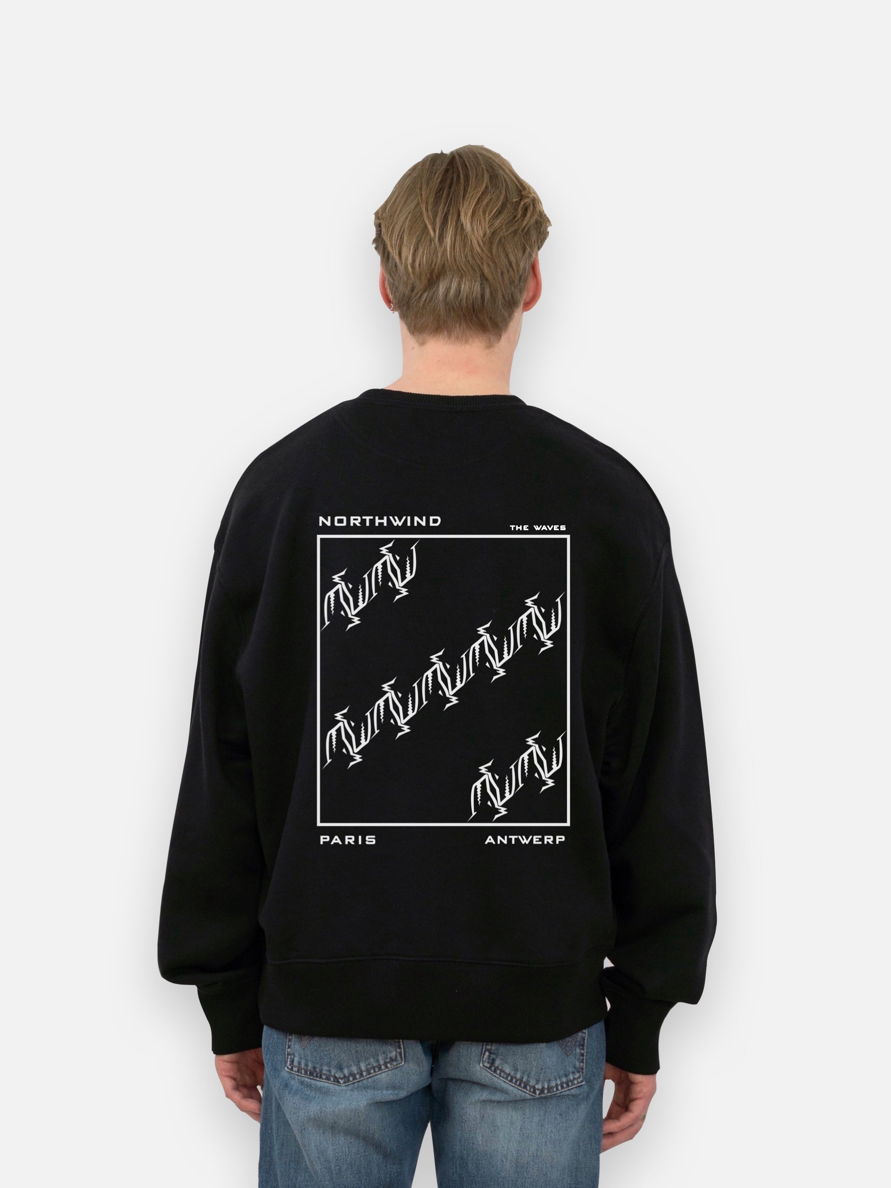 The Waves Sweatshirt - Black