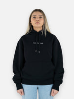 Load image into Gallery viewer, Center of Gravity Organic Heavy Hoodie - Black
