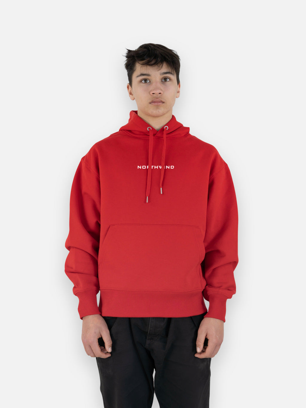 Center of Gravity Organic Heavy Hoodie - Red