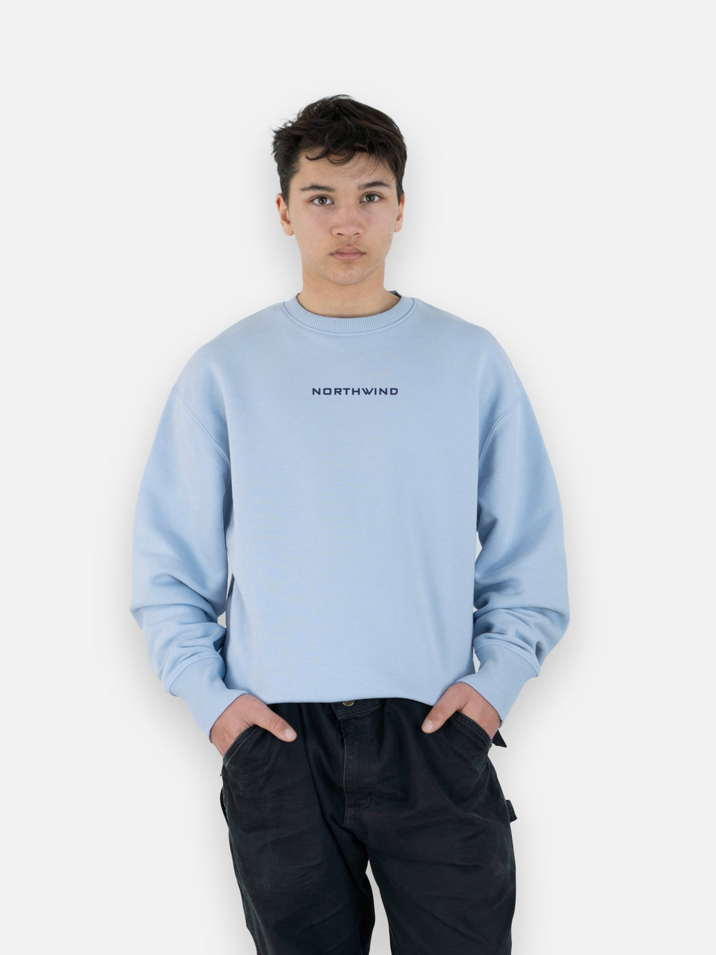 The Waves Sweatshirt - Sky Blue