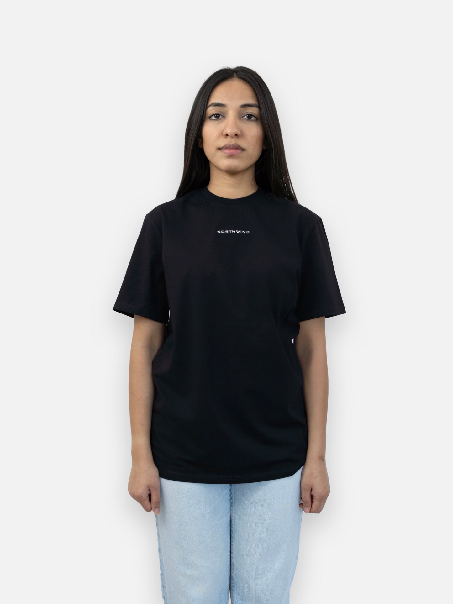 Paris Essential Black T-shirt with Logo Embroidery