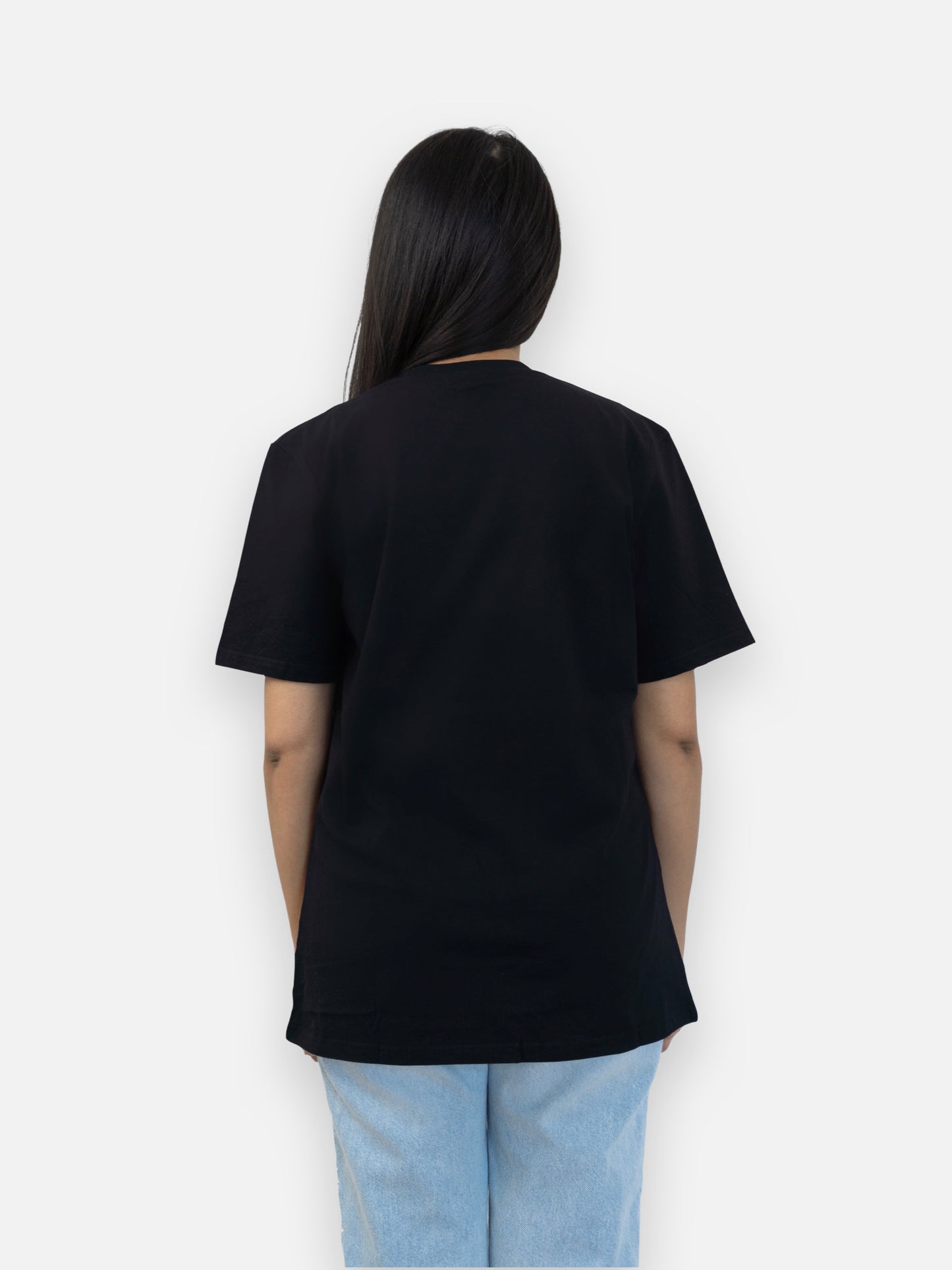 Paris Essential Black T-shirt with Logo Embroidery