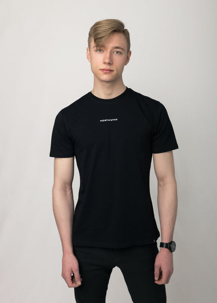 Buy NORTHWIND Men's High and Turtle Neck Cotton T-Shirt (Black, Small) at
