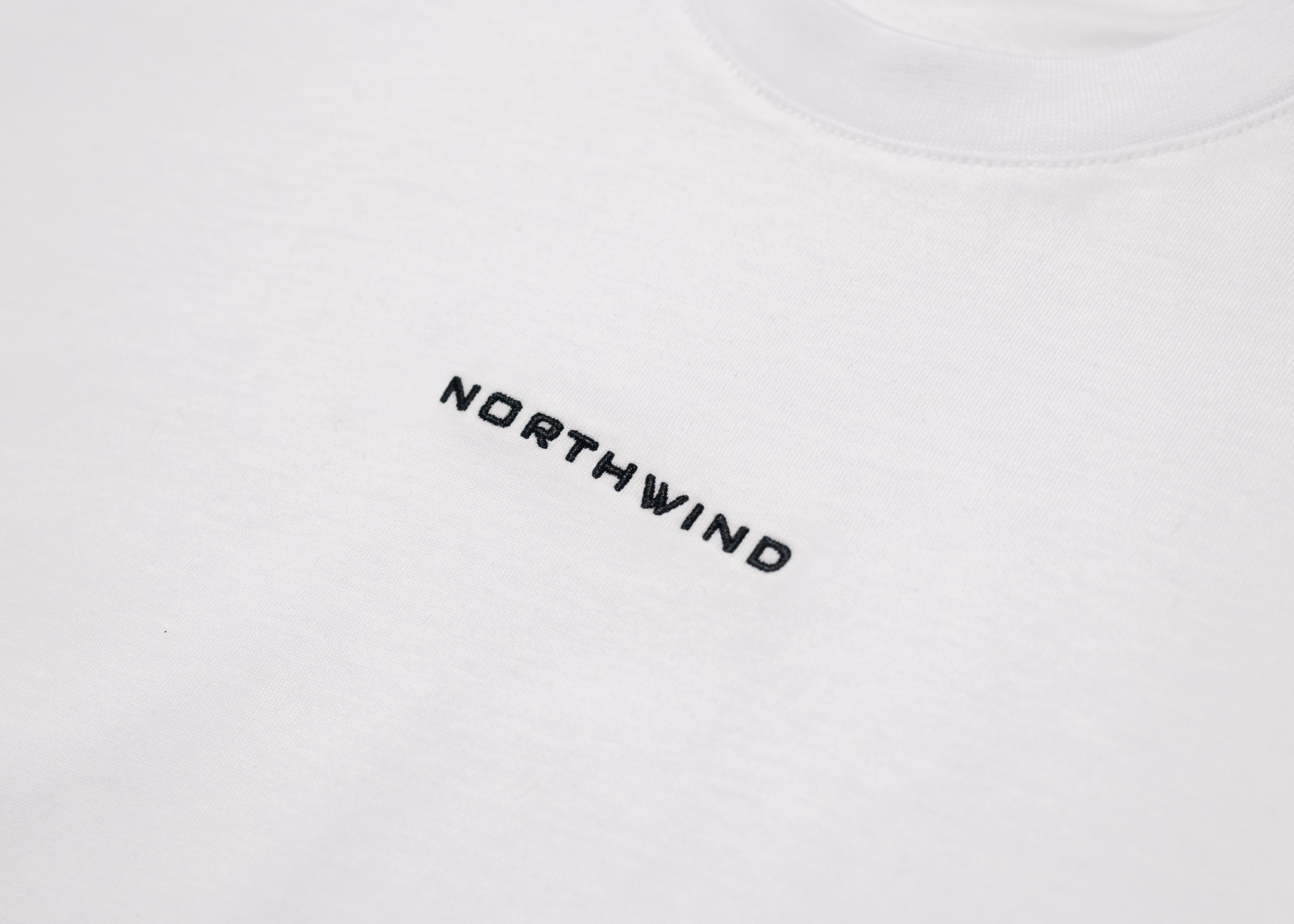 Northwind | Paris Essential White T-shirt with Logo Embroidery