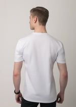 Load image into Gallery viewer, Slim-Fit Signature White T-shirt
