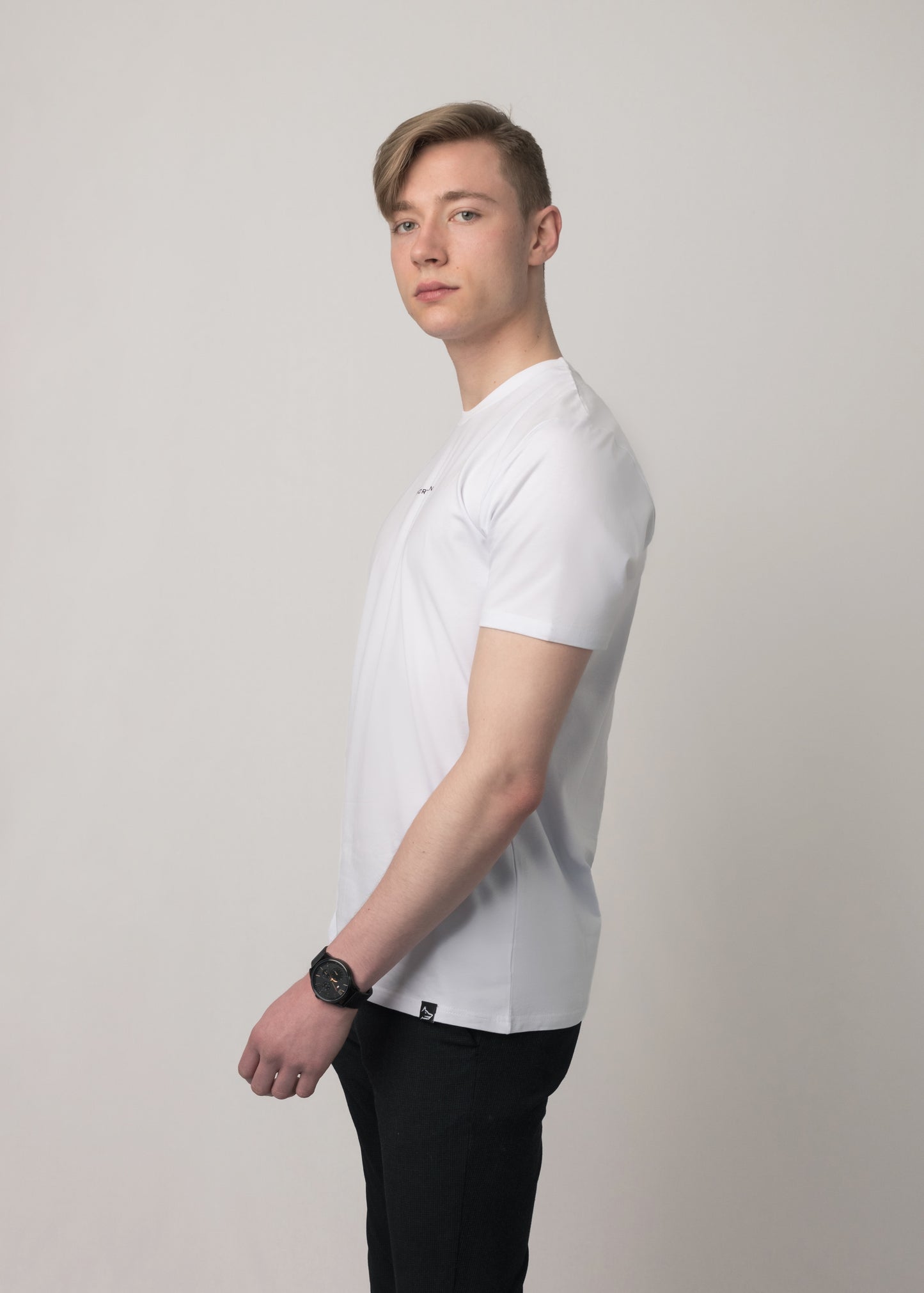 T-shirt Slim-Fit Signature blanc