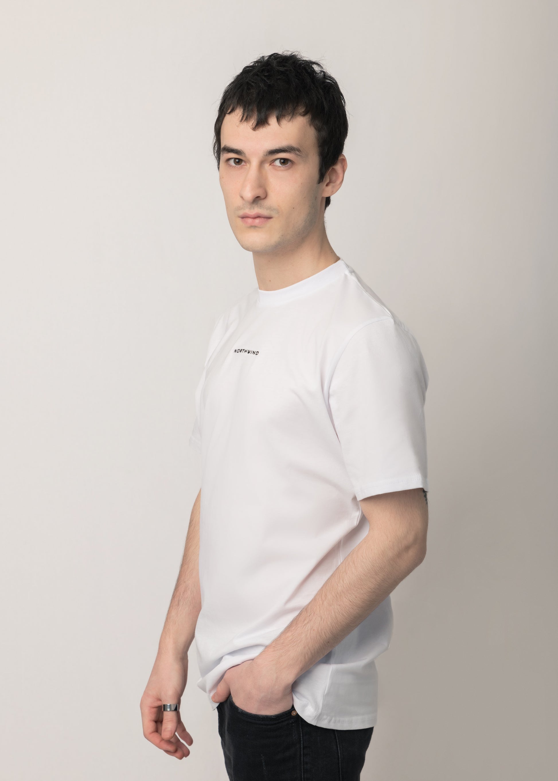 Northwind | Paris Essential White T-shirt with Logo Embroidery