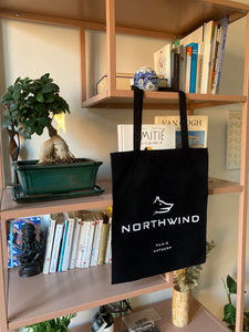 Northwind Black Canvas Tote Bag