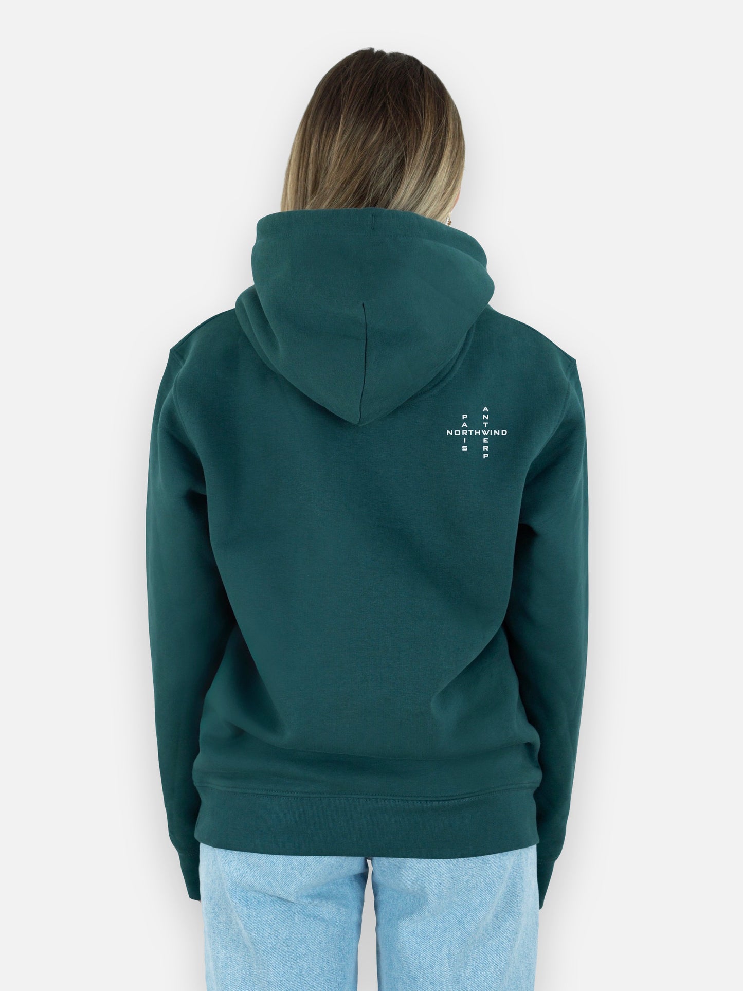 Essential Hoodie With Embroidered Logo - Glazed Green