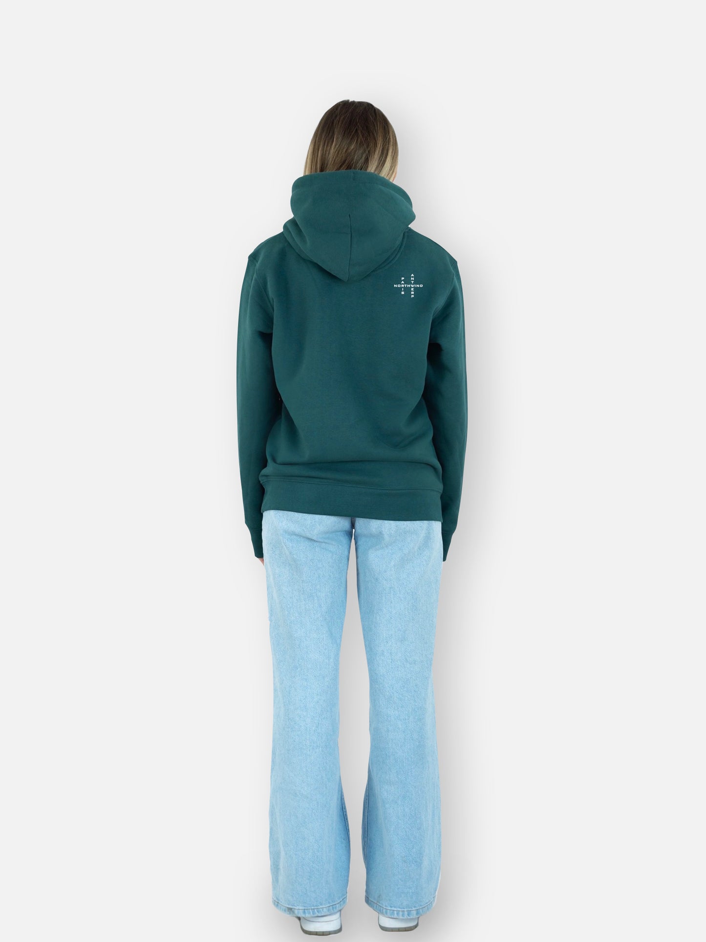Essential Hoodie With Embroidered Logo - Glazed Green