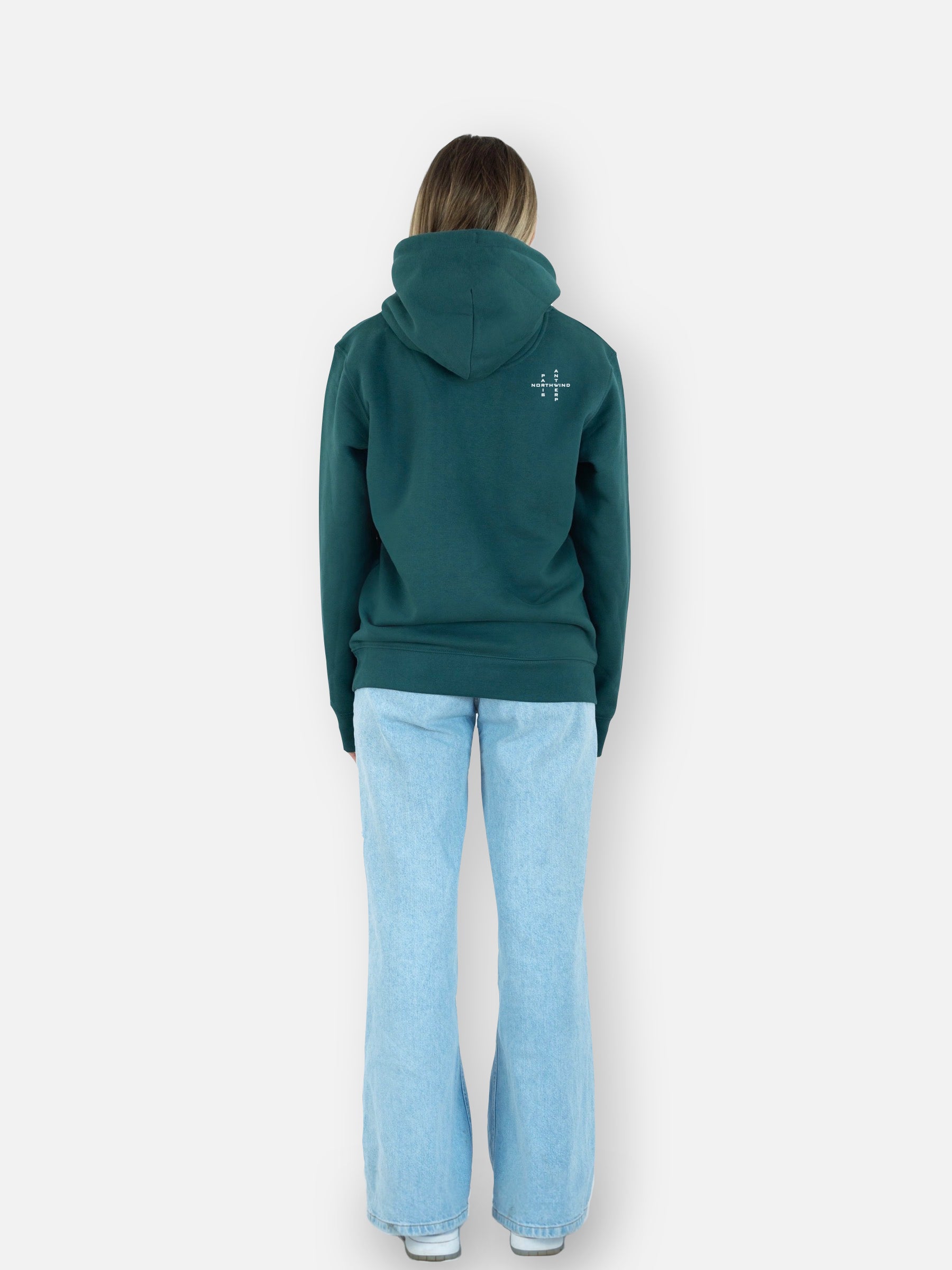 Essential Hoodie With Embroidered Logo - Glazed Green