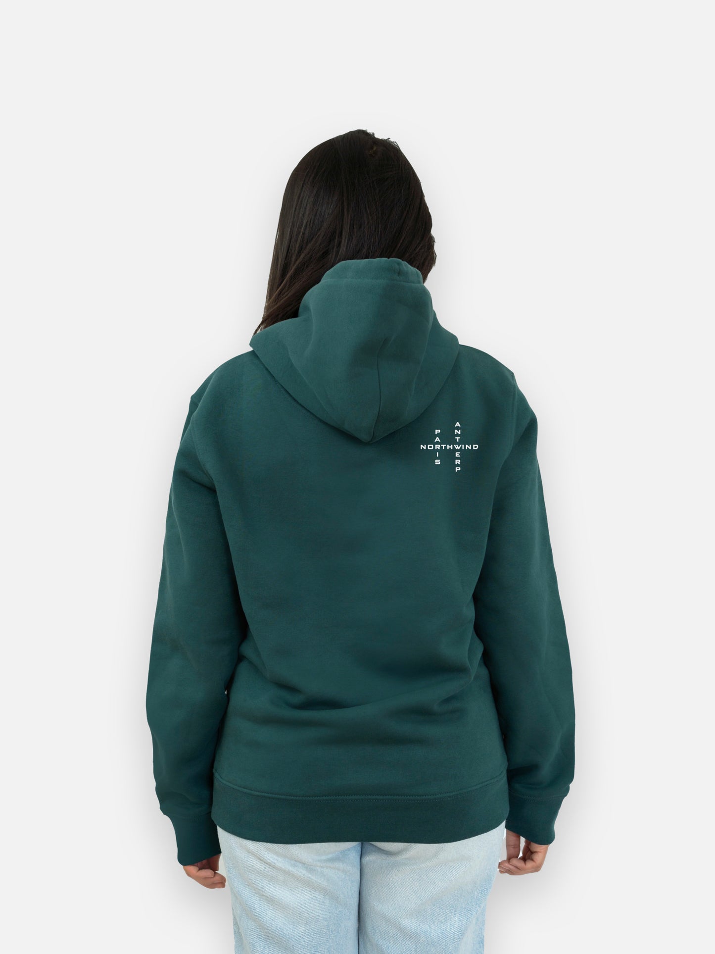 Essential Hoodie With Embroidered Logo - White