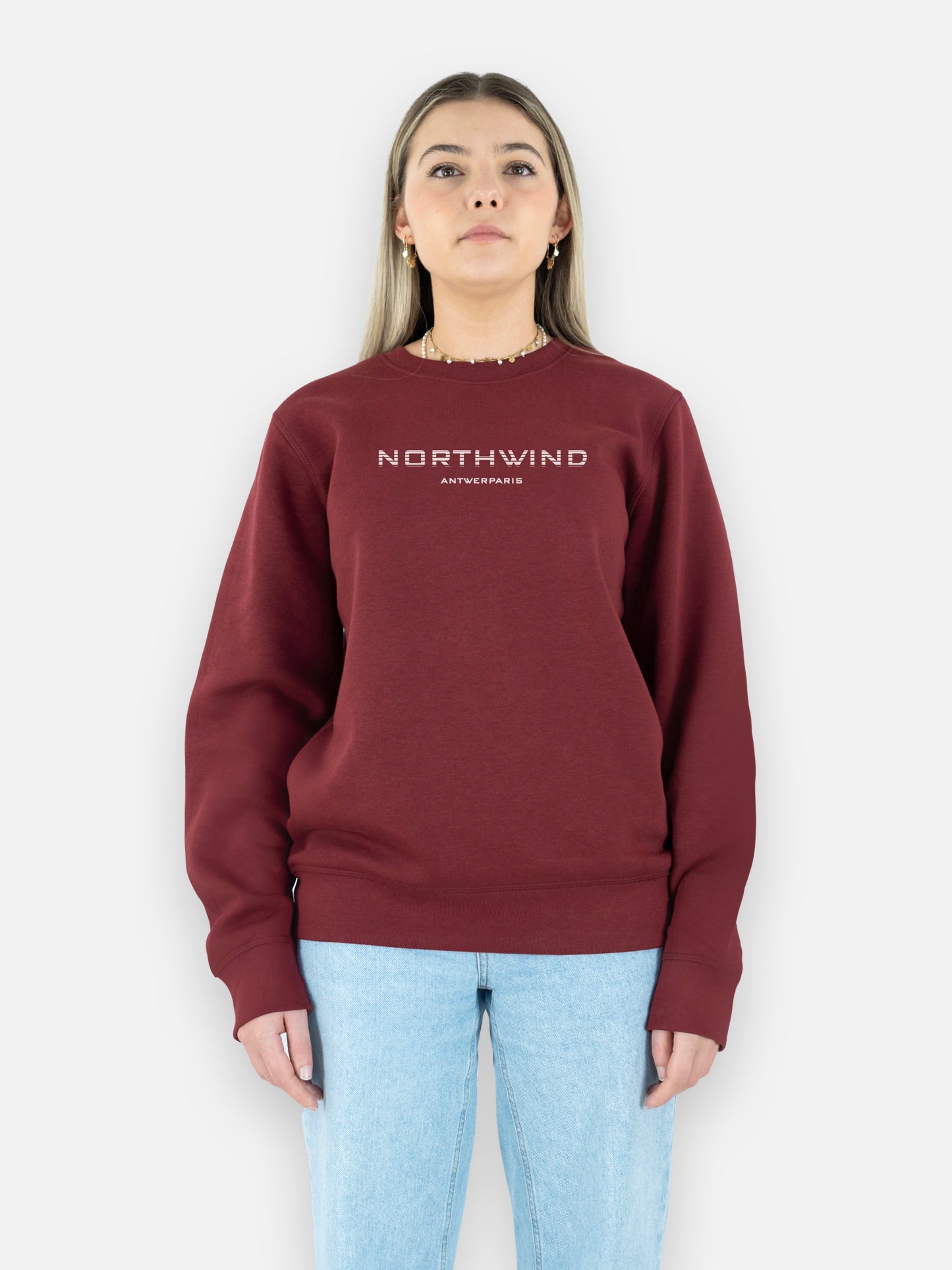 Essential ANTWERPARIS Sweatshirt - Burgundy