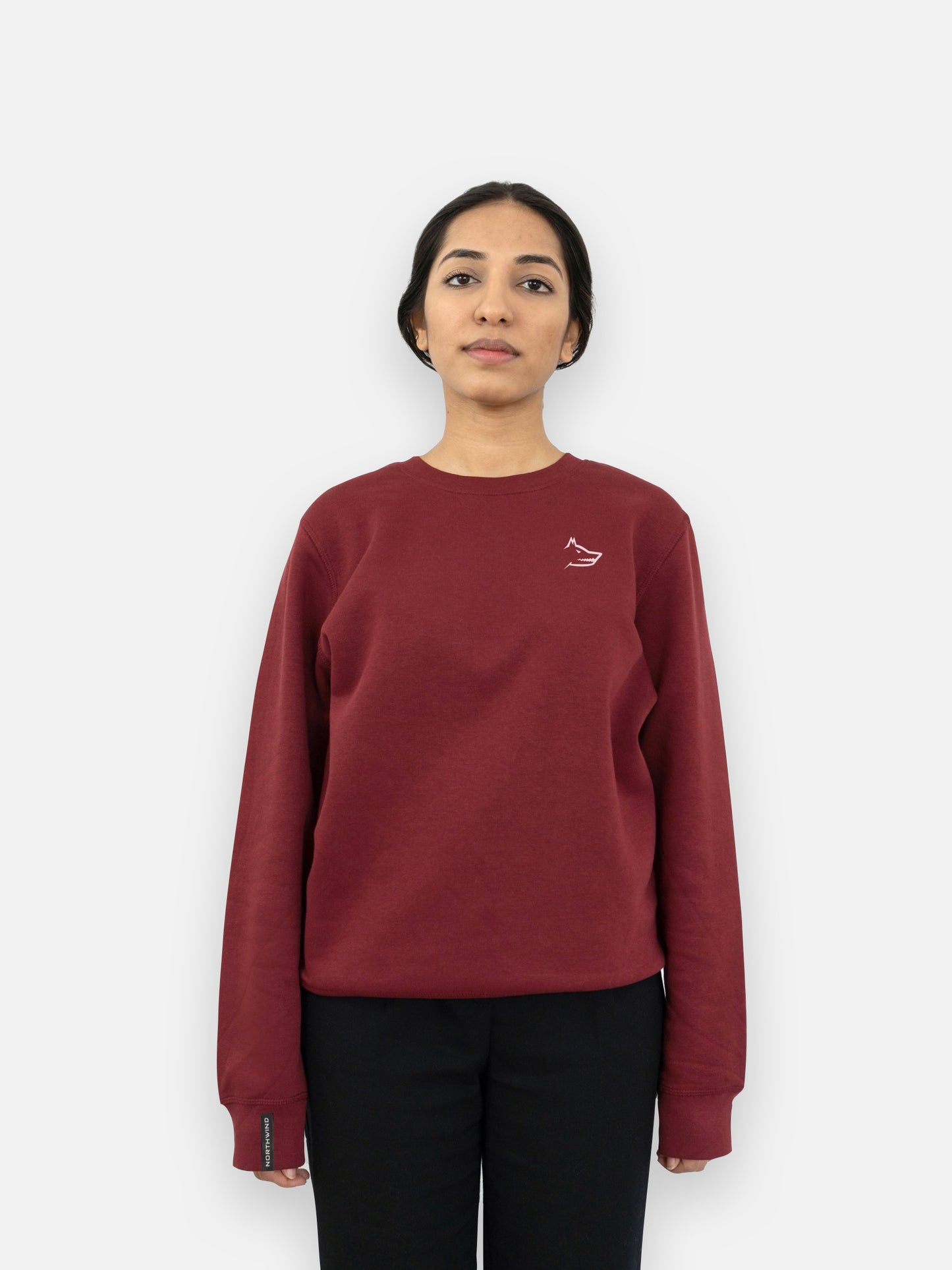 Essential Sweatshirt With Embroidered Logo - Black