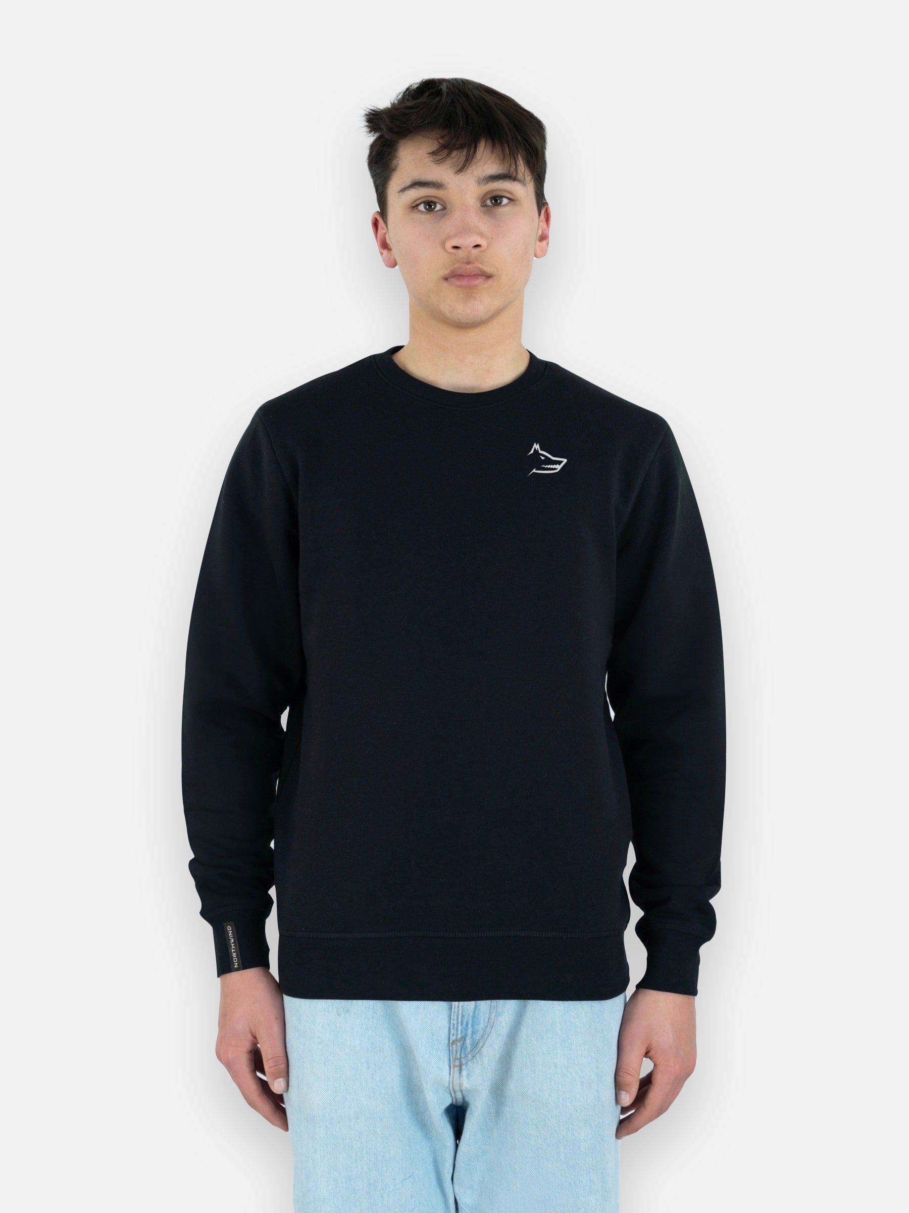 Essential Sweatshirt With Embroidered Logo - French Navy