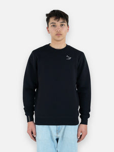 Essential Sweatshirt With Embroidered Logo - French Navy