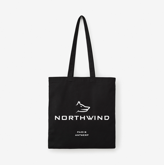 Northwind Black Canvas Tote Bag