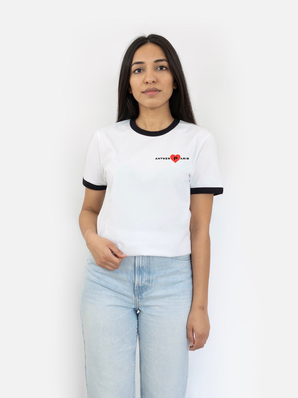 Joli Cœur Organic T-Shirt with Embroidery