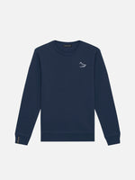 Load image into Gallery viewer, Essential Sweatshirt With Embroidered Logo - French Navy
