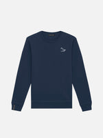 Charger l&#39;image dans la galerie, Essential Sweatshirt With Embroidered Logo - French Navy
