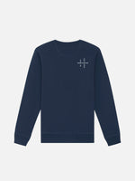 Load image into Gallery viewer, Essential Sweatshirt With Embroidered Logo - French Navy
