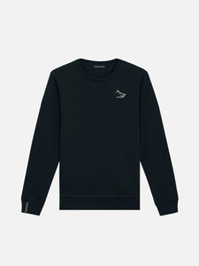 Essential Sweatshirt With Embroidered Logo - Black