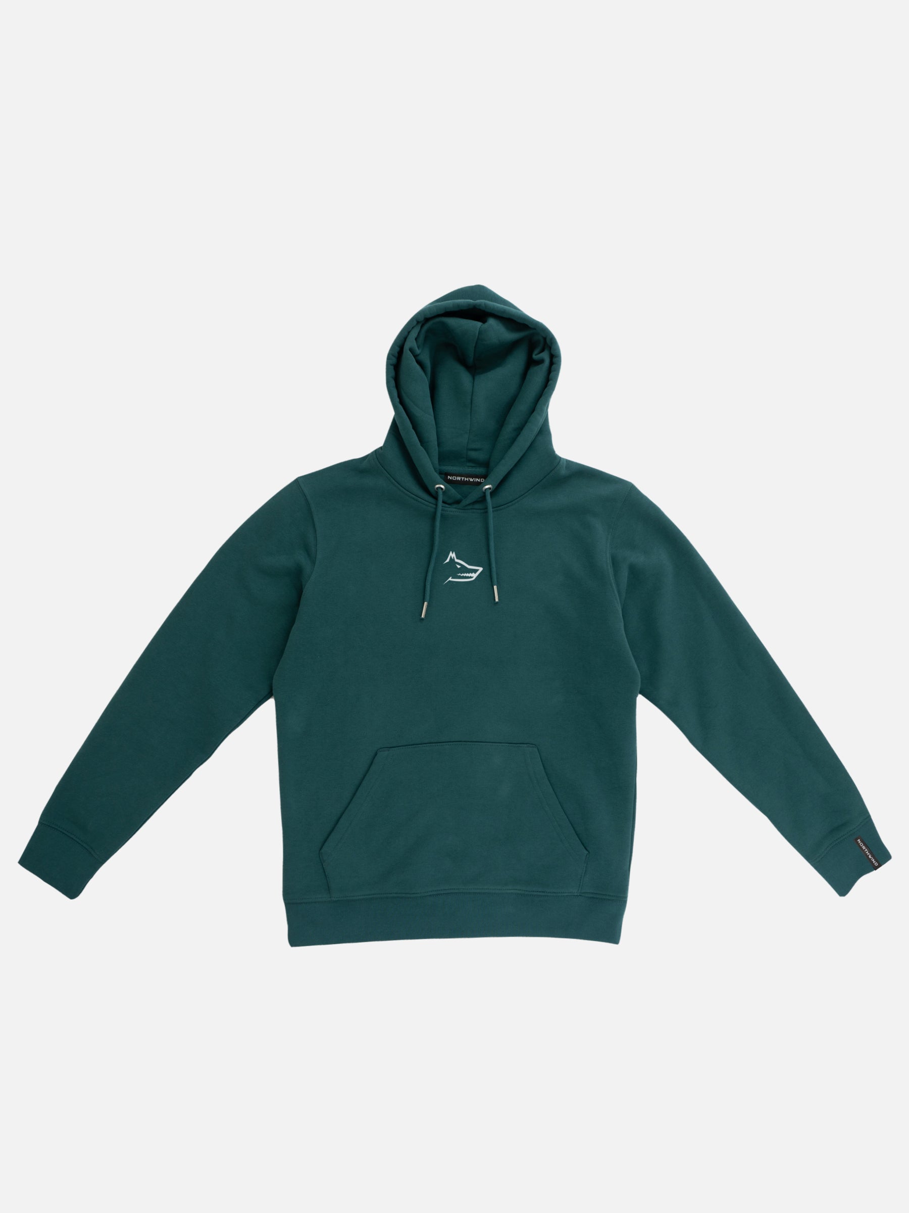 Essential Hoodie With Embroidered Logo - Glazed Green