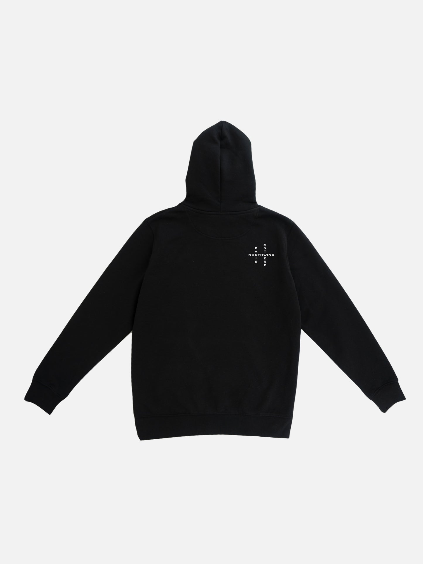 Essential Hoodie With Embroidered Logo - Black