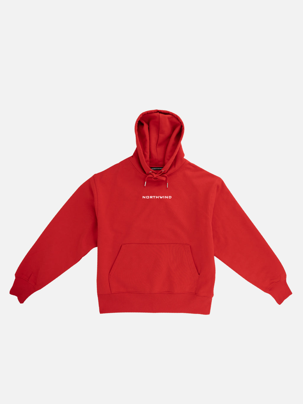 The Waves Organic Heavy Hoodie - Red