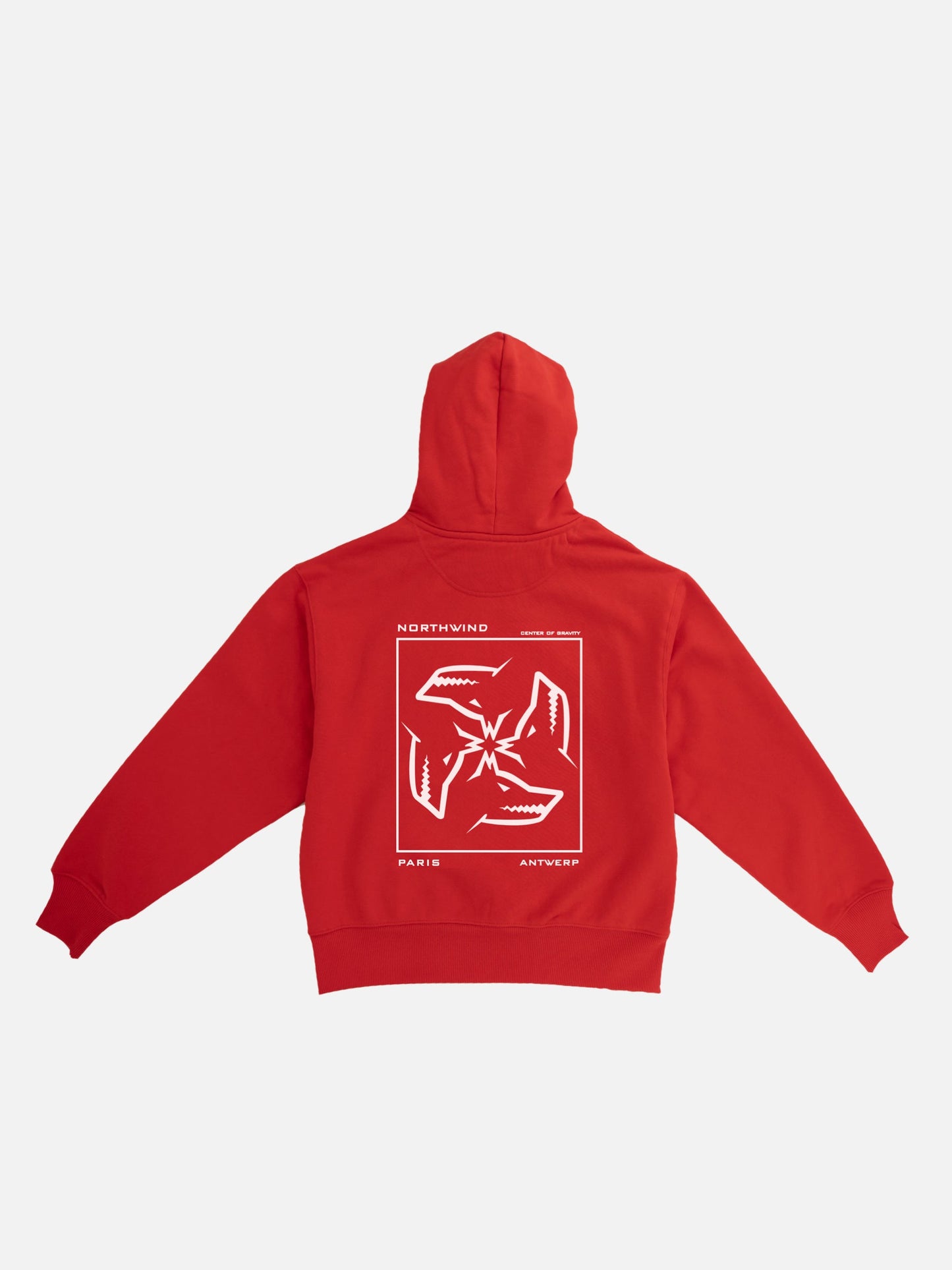 Center of Gravity Organic Heavy Hoodie - Red